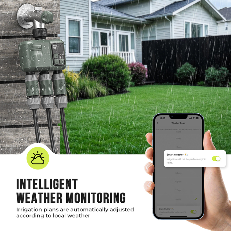 Smart Garden Design - ระบบตั้งเวลาควบคุมการรดน้ำต้นไม้แบบไร้สาย Smart RF WIFI รุ่นใหม่ ดีไซน์ใหม่