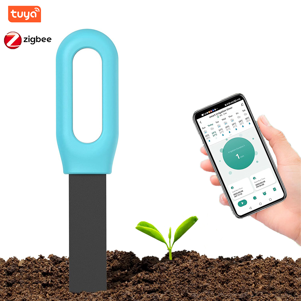 Soil Test Digital - เครื่องวัดความชื้นและอุณหภูมิดินอัจฉริยะ Tuya Bluetooth Zigbee พร้อมเซ็นเซอร์วัดความชื้น ควบคุมผ่านแอปพลิเคชันมือถือ