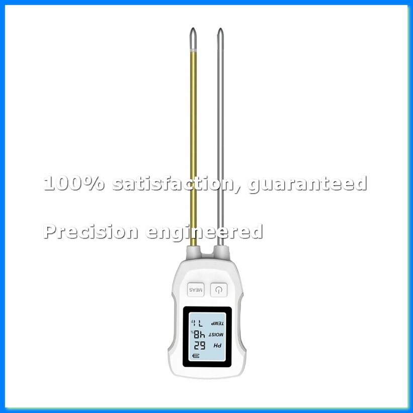 Soil Test Digital - เครื่องวัดความชื้นในดิน 3 in 1, เครื่องวัดความชื้นในพืชแบบดิจิตอลสำหรับวัดอุณหภูมิ/ความชื้นในดิน/ค่า pH,