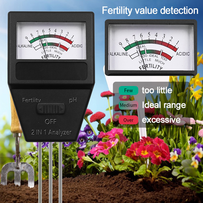 2 in 1 Soil PH Fertility Meter - Soil Test Digital บทวิจารณ์และราคา
