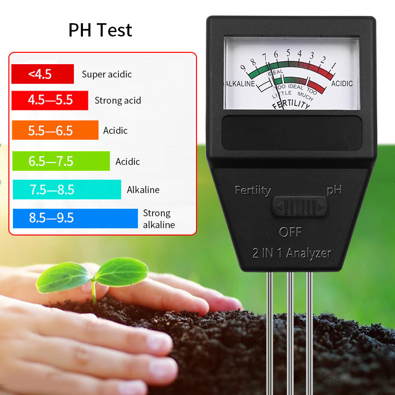 2 in 1 Soil PH Fertility Meter - Soil Test Digital บทวิจารณ์และราคา