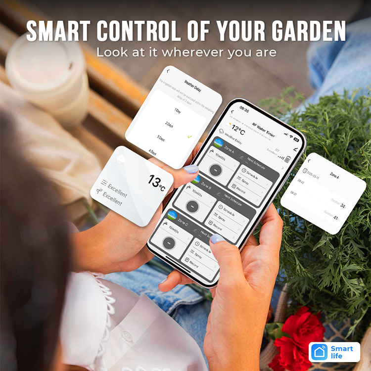 ระบบตั้งเวลาควบคุมการรดน้ำต้นไ - Smart Garden Design บทวิจารณ์และราคา