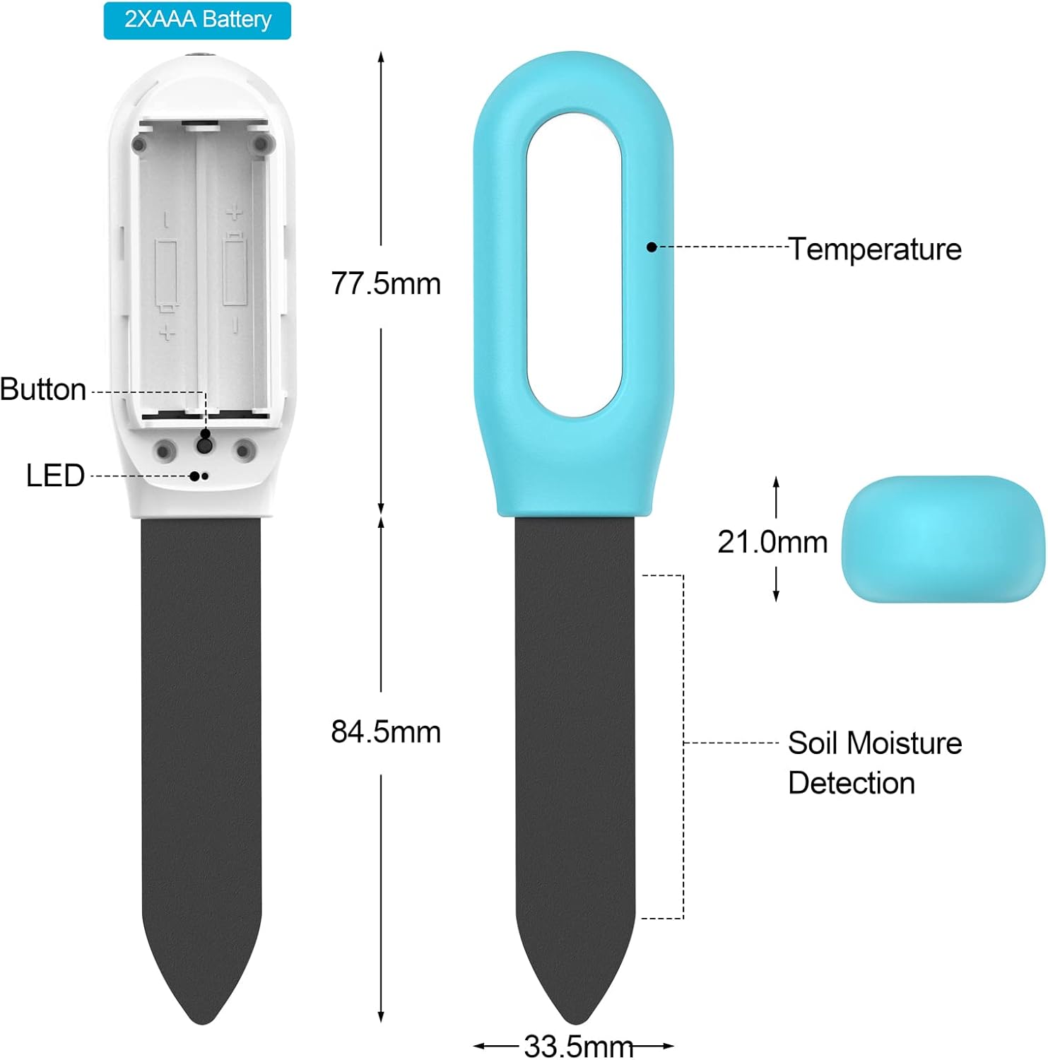 เครื่องวัดความชื้นและอุณหภูมิด - Soil Test Digital บทวิจารณ์และราคา